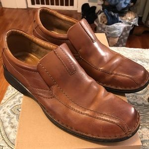 Men’s Clark’s Escalade Step Brown Leather Shoes